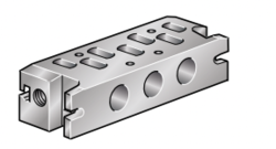 Płyta z portami dolnymi manifold DX1/ISO1 G1/4 ﻿P2N-AM512MB