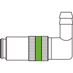 szybkozłącze DN9 pod wąż Ø 13 mm 11KBTR13MVXSV