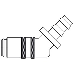 szybkozłącze DN9 pod wąż Ø 13 mm 11KFPH13MVX