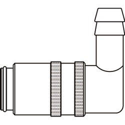 szybkozłącze DN13 pod wąż Ø 19 mm 12KBTR19MVX