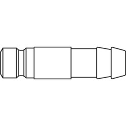króciec szybkozłącza DN13 pod wąż Ø 19 mm 88SFTF19MXX