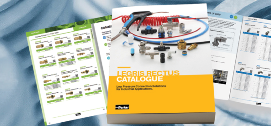 Nowy katalog Parker Legris Rectus – rozwiązania połączeniowe niskiego ciśnienia dla przemysłu